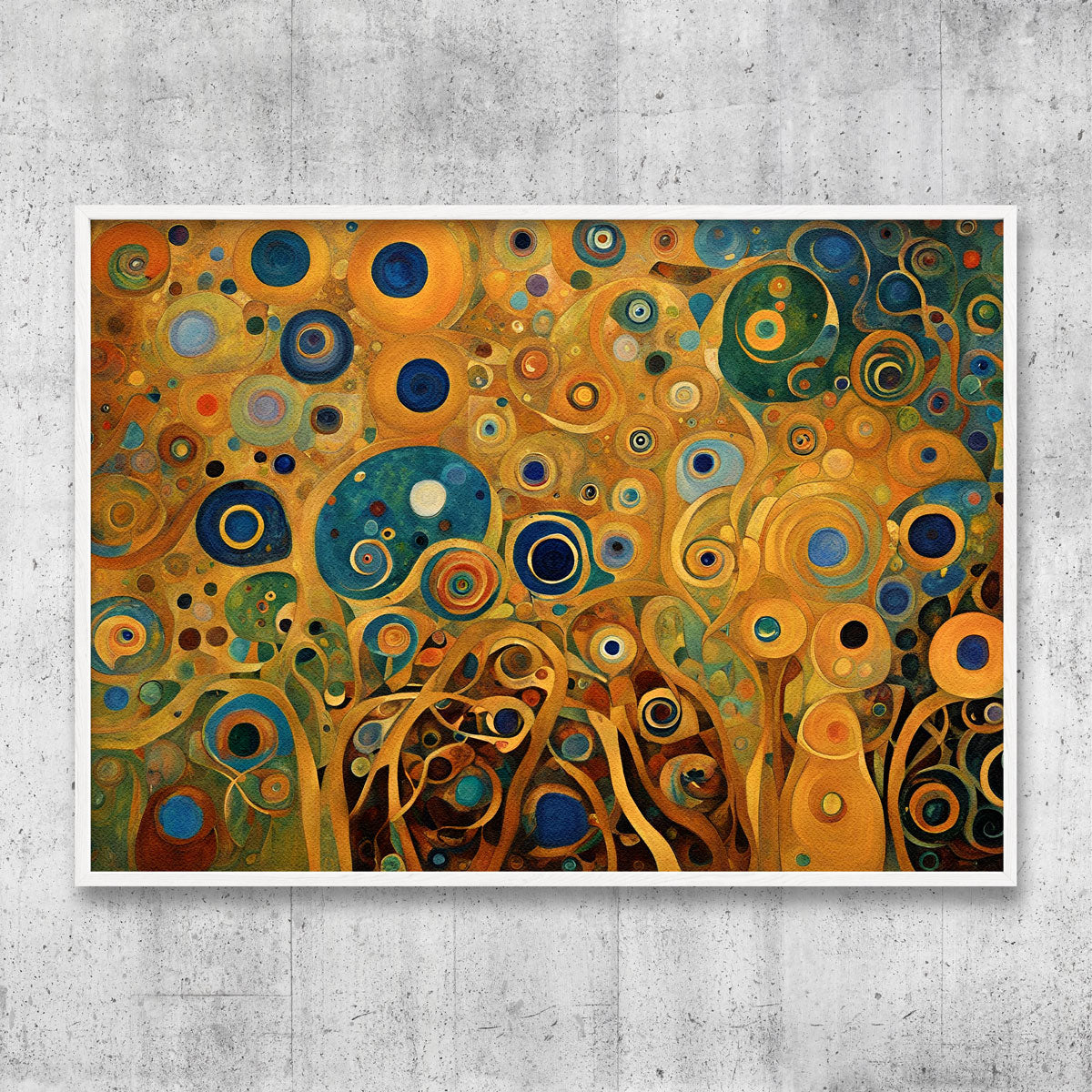 Golden Harmony – Abstract Art Posters with Elegance