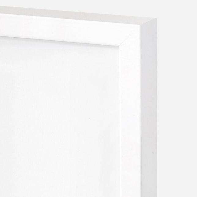 White wooden frame