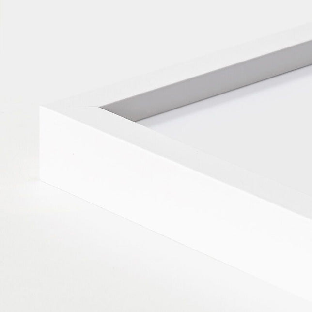 White wooden frame