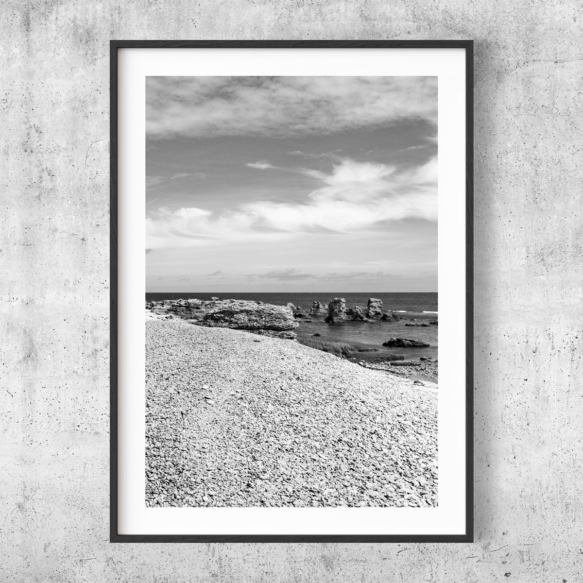 Stony beach Gotland