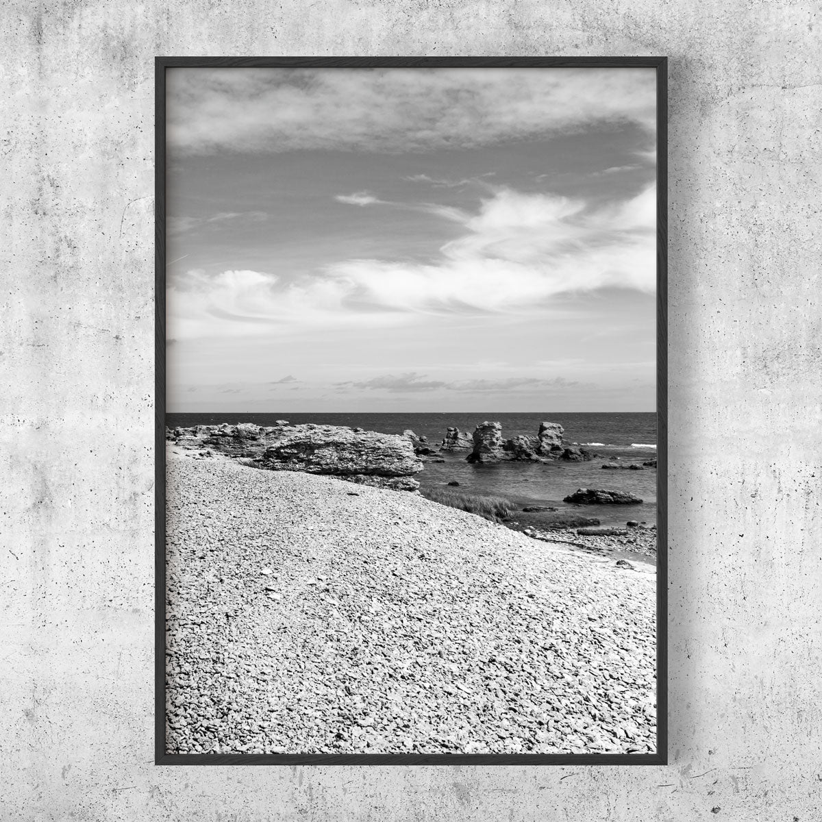 Stony beach Gotland