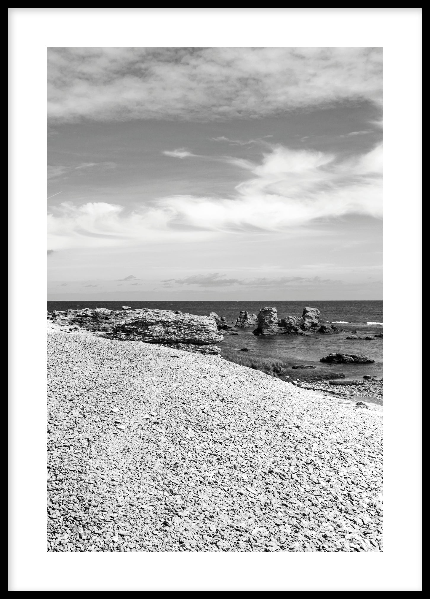 Stony beach Gotland