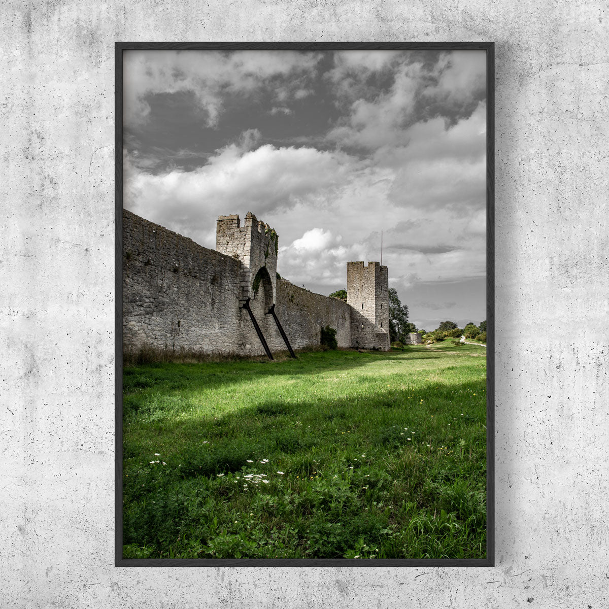 Visby city wall green