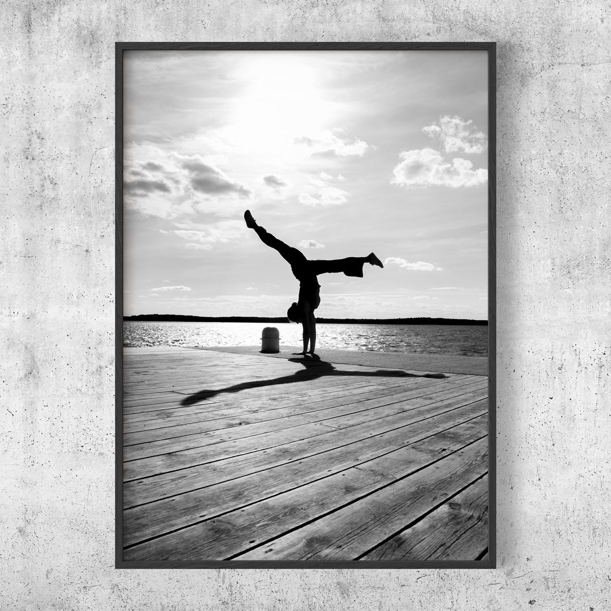 Yoga position silhouette