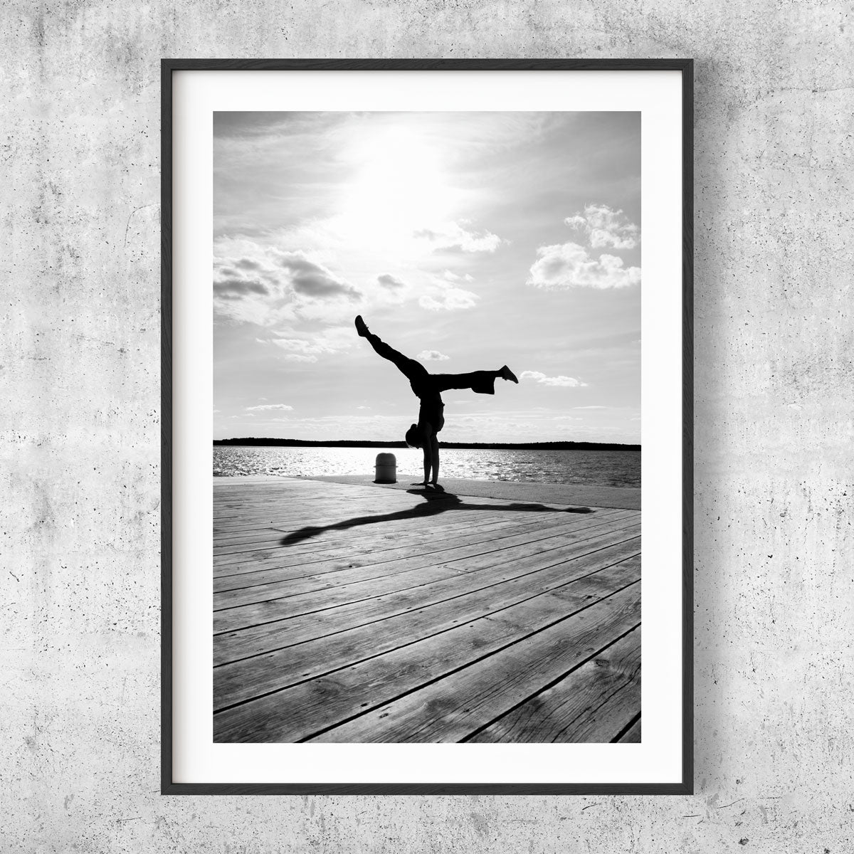 Yoga position silhouette