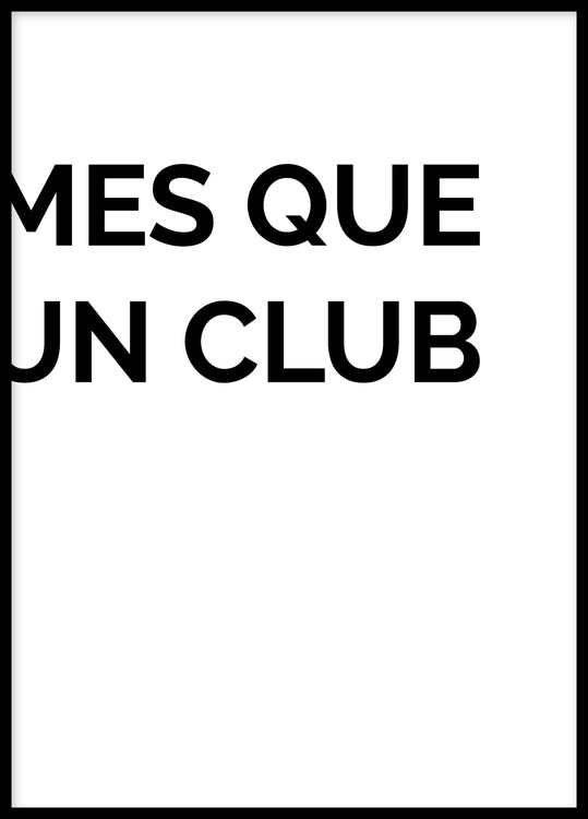 Mes que un club - Barcelona text posters