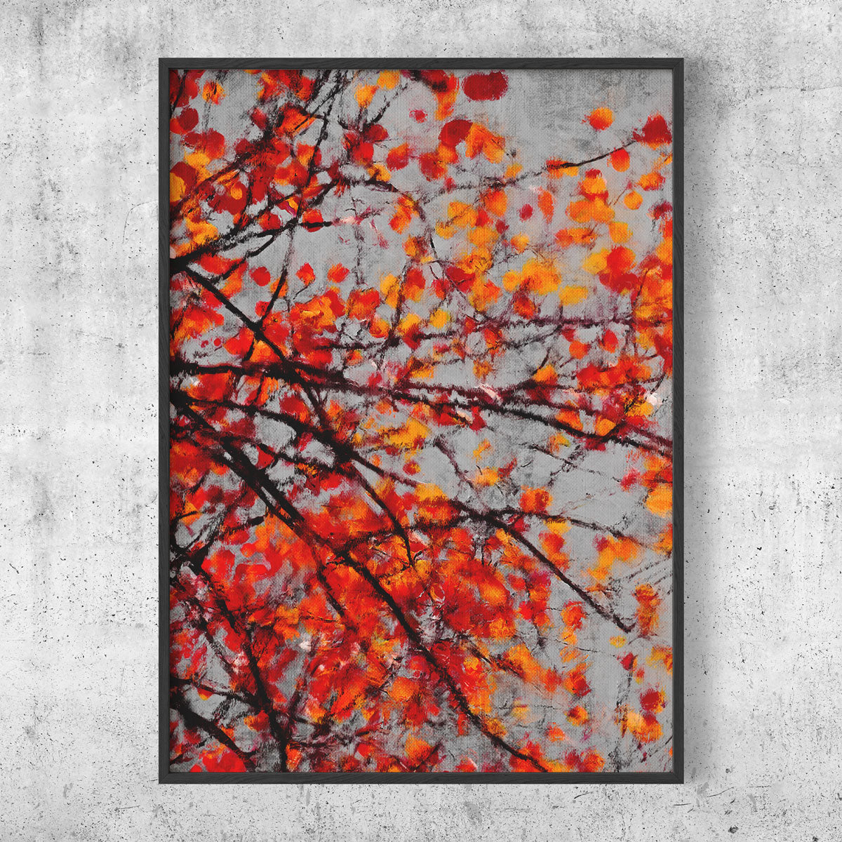 Orange Leaves Art