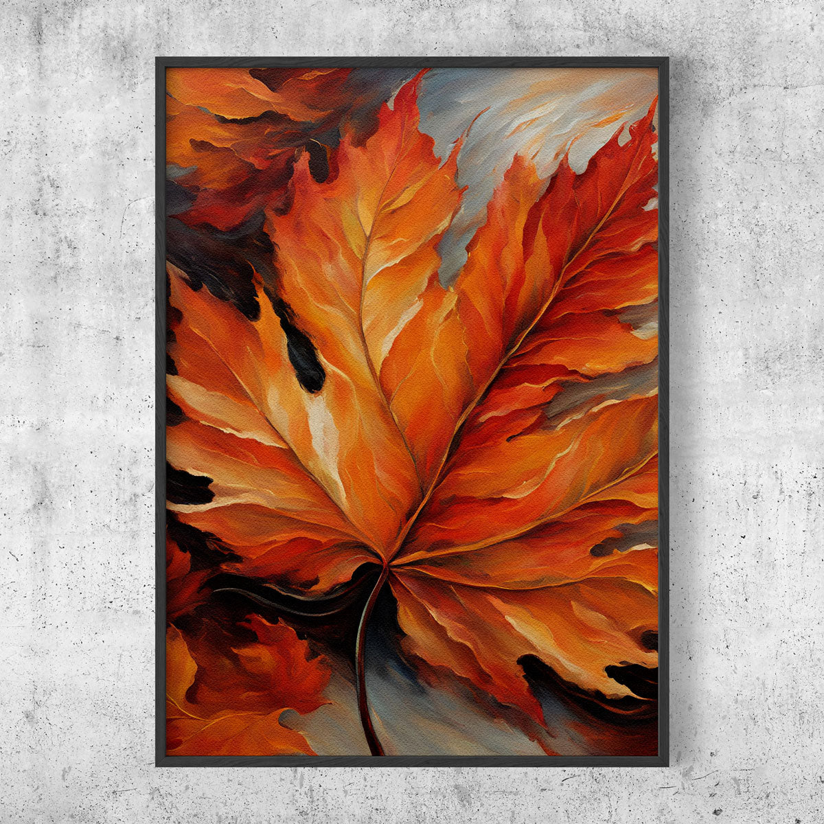 Maple Leaf oil painting