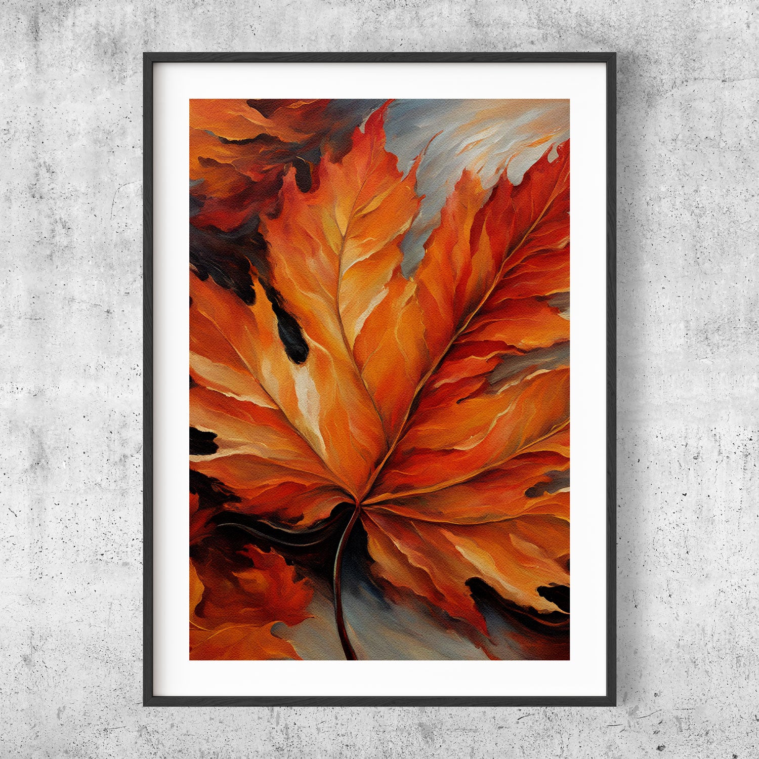 Maple Leaf oil painting