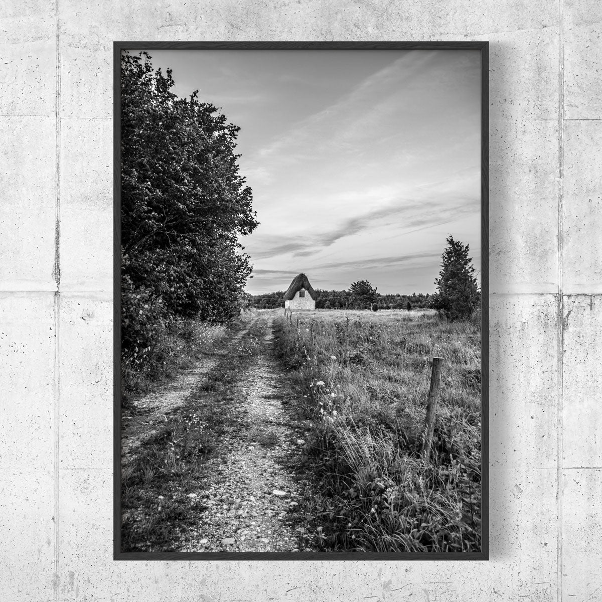 Lambgift road B&W poster