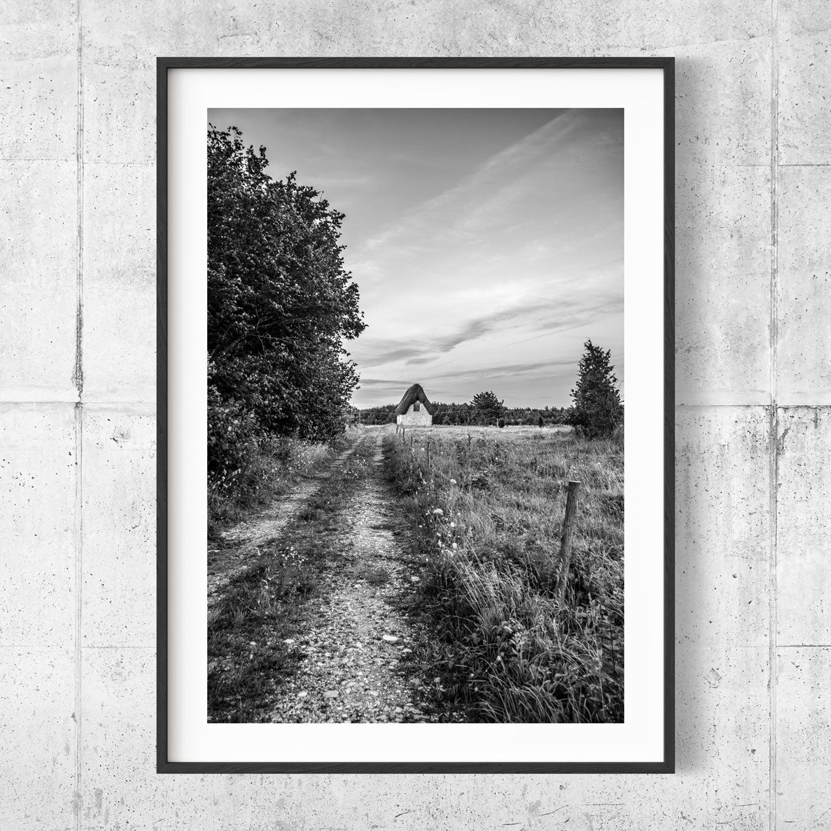 Lambgift road B&W poster