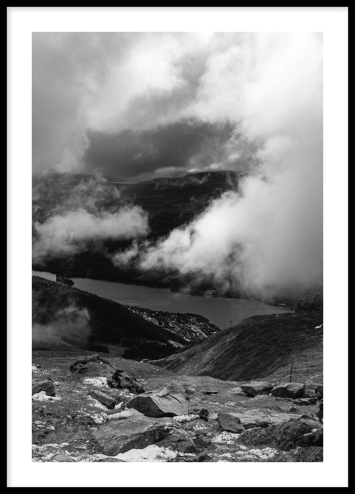 In the clouds II BW - Åre