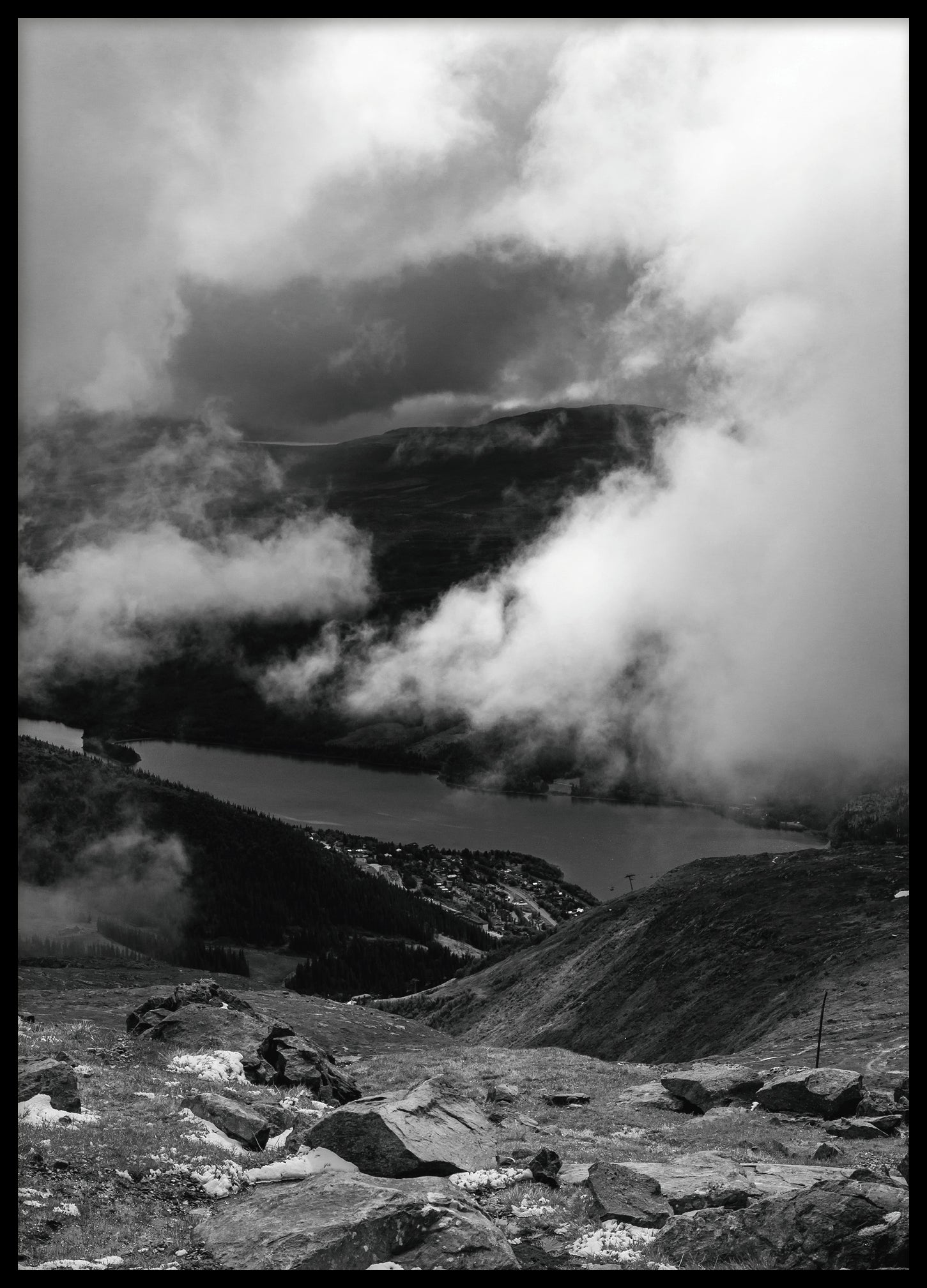 In the clouds II BW - Åre