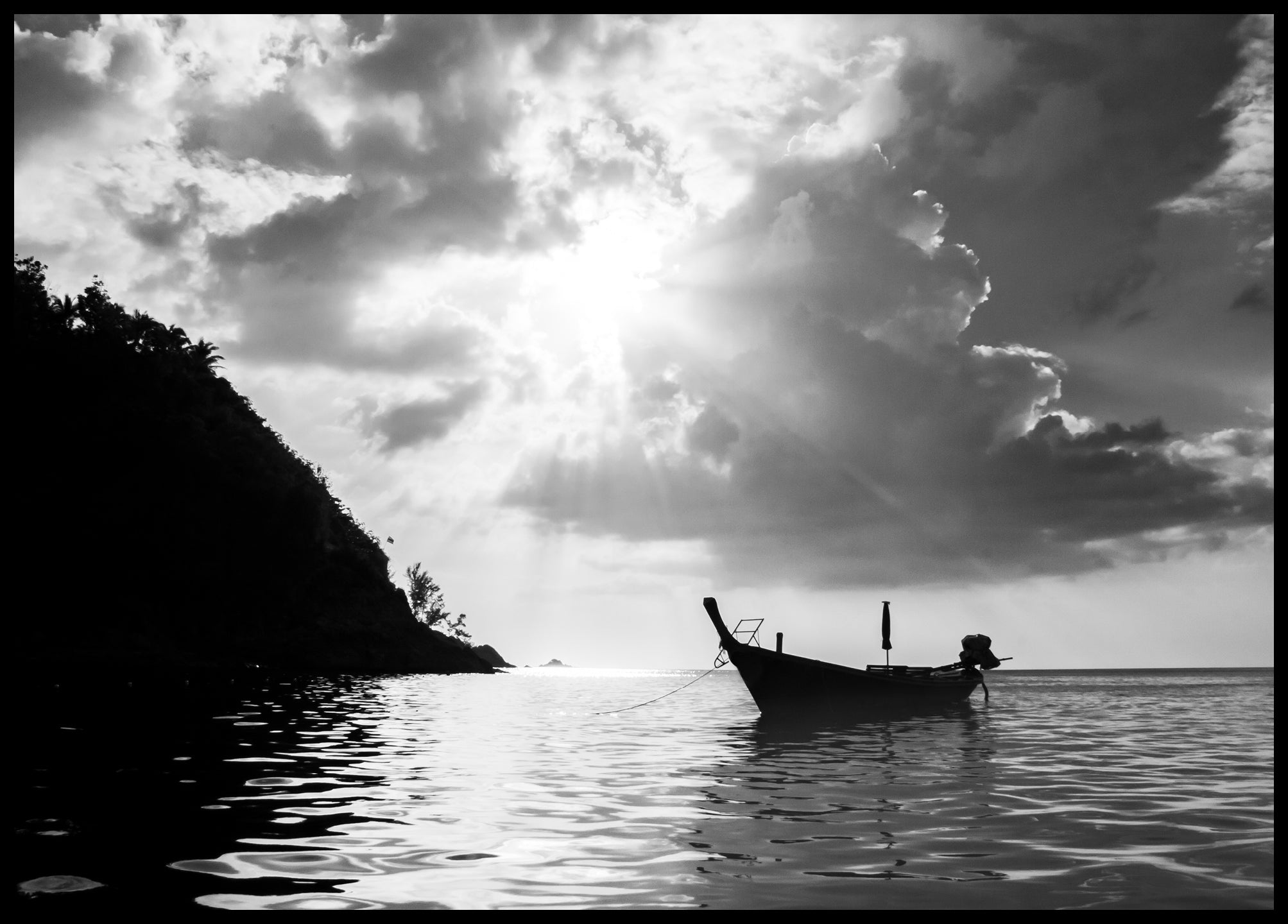 Thai Boat Silhouette