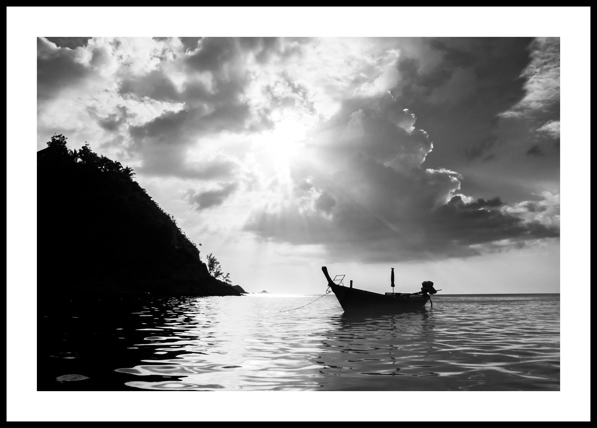 Thai Boat Silhouette