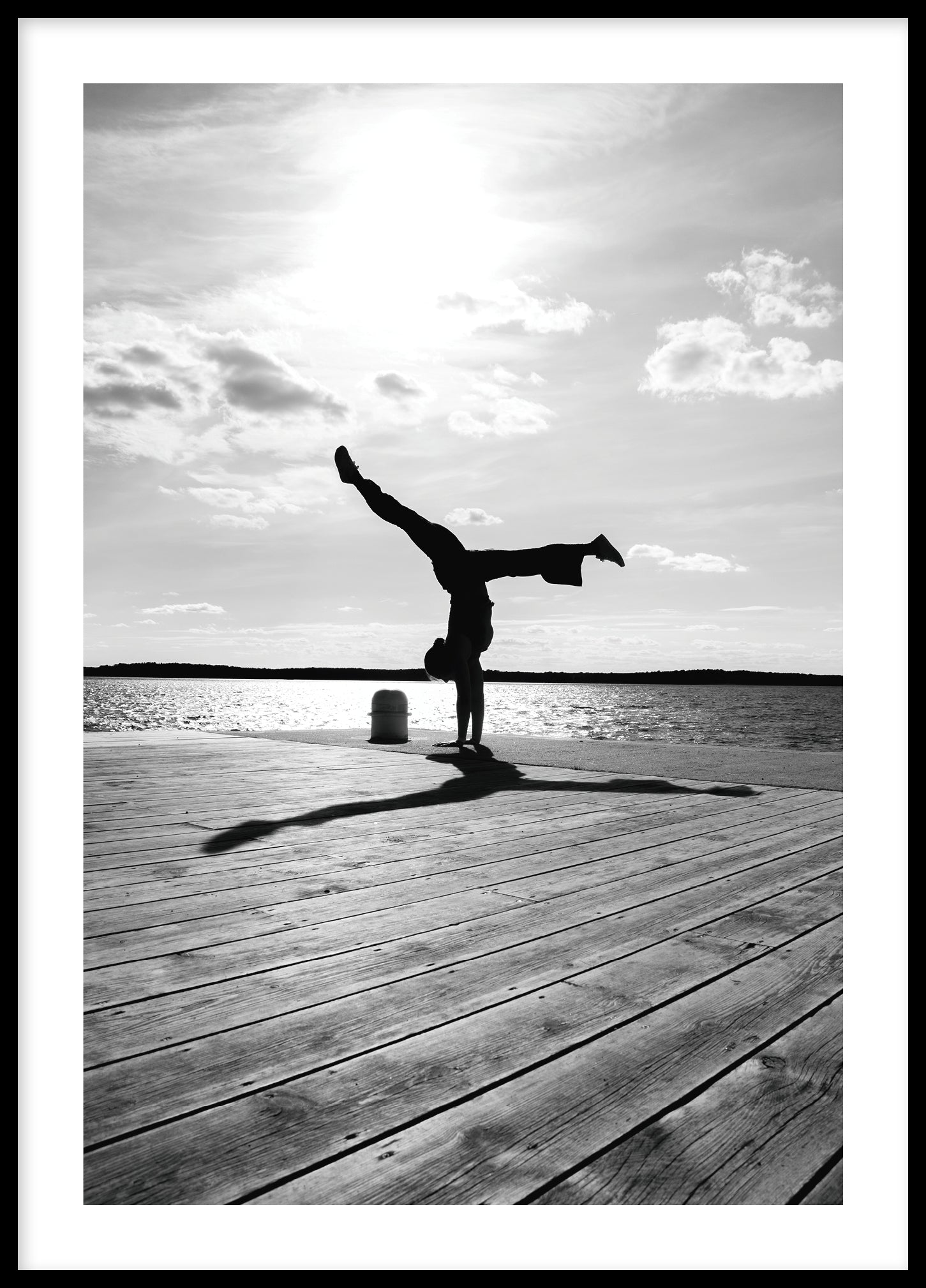 Yoga position silhouette