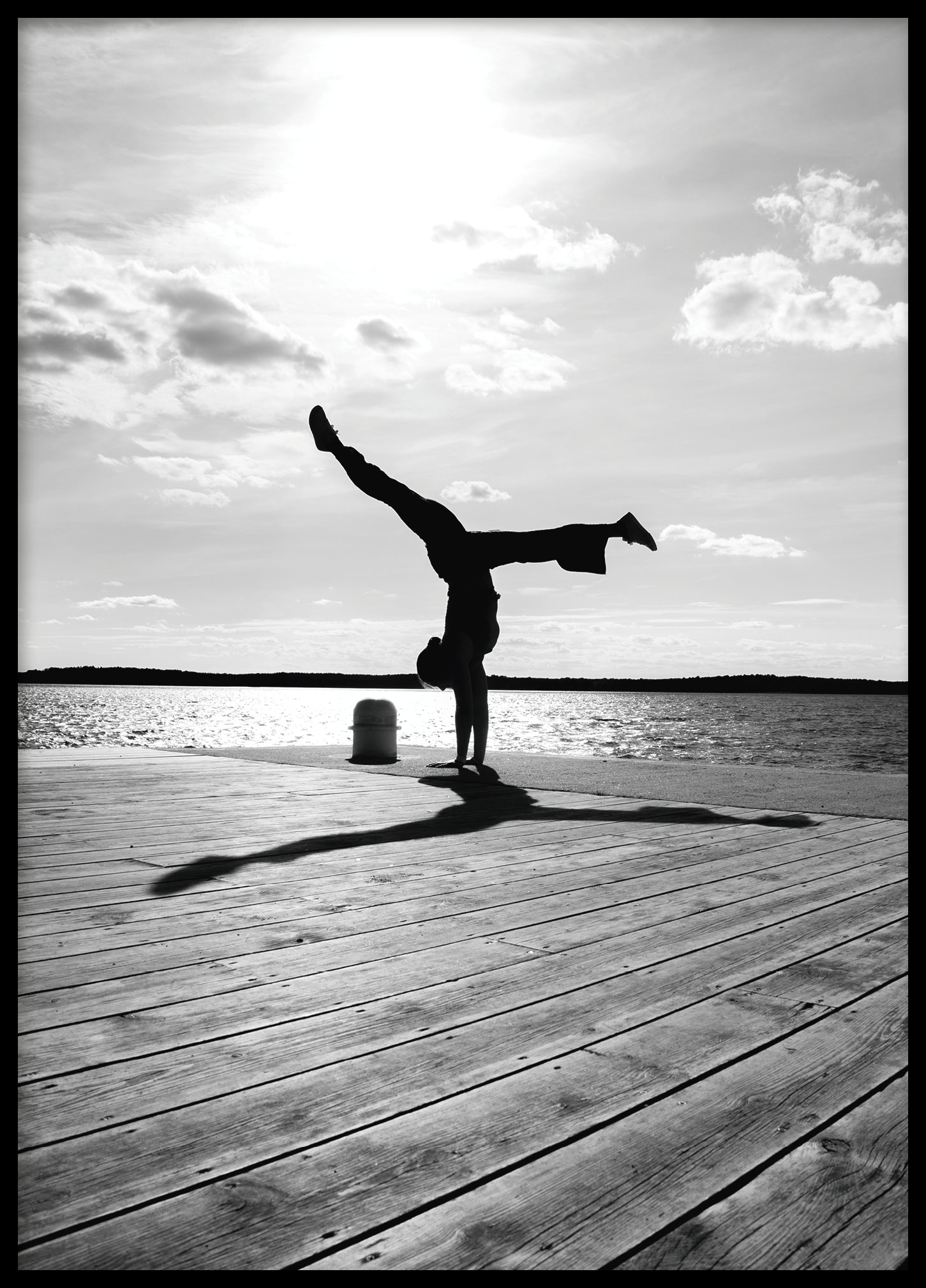 Yoga position silhouette