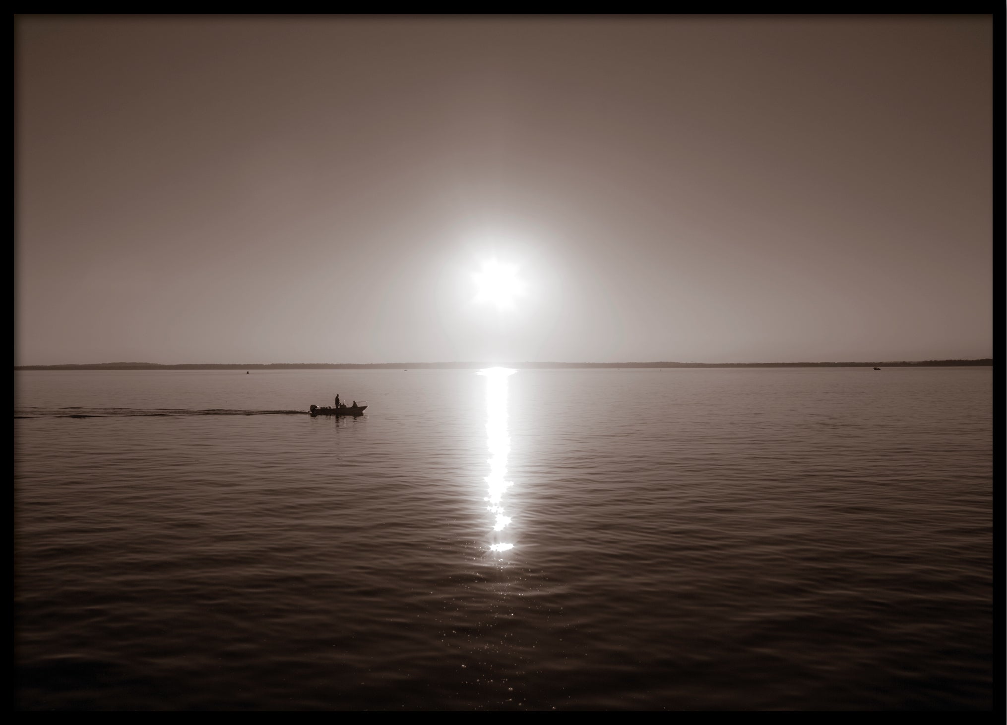 Bellingham sunset sepia